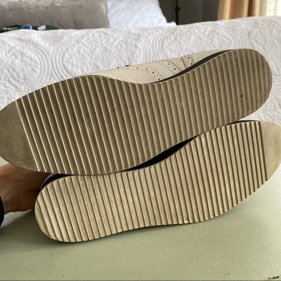 Rag & Bone Meli Brogues Slip On White Derby Leather Wingtip Oxford 9 - Picture 7 of 8